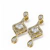 Image 3 : 3.83 ctw Diamond Earrings 18K Yellow Gold - REF-830G5W