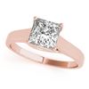 Image 2 : 0.75 ctw VS/SI Princess Diamond 2pc Wedding Set 14k Rose Gold - REF-153X4A