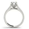 Image 2 : 1.2 ctw Certified VS/SI Diamond Solitaire Ring 18k 2Tone Gold - REF-160W2H