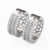 Image 1 : 7.28 ctw Marquise Cut Diamond Designer Earrings 18K White Gold - REF-735R3K