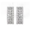 Image 2 : 7.28 ctw Marquise Cut Diamond Designer Earrings 18K White Gold - REF-735R3K