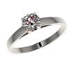 Image 2 : 0.76 ctw Certified Quality Diamond Engagment Ring 10k White Gold - REF-68R2K