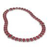 Image 2 : 59.69 ctw Tourmaline & Diamond Necklace 14K White Gold - REF-690W9H