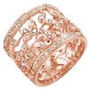 Image 1 : 1.30 ctw Certified VS/SI Diamond Ring 14k Rose Gold - REF-143Y6X