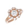 Image 3 : 2.18 ctw Diamond Ring 18K Rose Gold - REF-488W4H