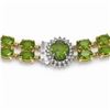 Image 3 : 59.69 ctw Tourmaline & Diamond Necklace 14K Yellow Gold - REF-690G9W