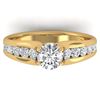 Image 1 : 1.37 ctw Certified VS/SI Diamond Solitaire Ring 14k Yellow Gold - REF-203K3Y