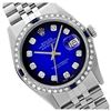 Image 1 : Rolex Men's Stainless Steel, QuickSet, Diam Dial & Diam/Sapphire Bezel - REF-521X2Y