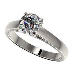 1.27 ctw Certified Quality Diamond Engagment Ring 10k White Gold - REF-177F8M