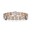 Image 2 : 14.86 ctw Rare Oval Diamond Bracelet 18K Rose Gold - REF-2152W8H