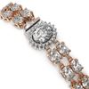 Image 3 : 14.86 ctw Rare Oval Diamond Bracelet 18K Rose Gold - REF-2152W8H