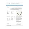 Image 4 : 57.3 ctw Peridot & Diamond Micro Pave Halo Necklace 10k White Gold - REF-819W6H