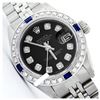 Image 1 : Rolex Men's Stainless Steel, QuickSet, Diam Dial & Diam/Sapphire Bezel - REF-521X4Y