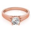 Image 1 : 1.5 ctw Certified VS/SI Diamond Ring 18k Rose Gold - REF-496M2G