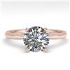 Image 1 : 1.54 ctw VS/SI Diamond Engagment Designer Ring 18k Rose Gold - REF-472H5R