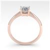 Image 3 : 0.55 ctw Princess Cut VS/SI Diamond Engagment Ring 18k Rose Gold - REF-71W2H