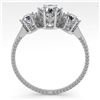 Image 3 : 1 ctw Past Present Future VS/SI Diamond Ring 18k White Gold - REF-129A9N
