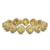 Image 1 : 28.35 ctw Canary Citrine & Diamond Victorian Bracelet 14K Yellow Gold - REF-805H5R