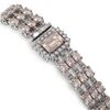 Image 3 : 26.13 ctw Morganite & Diamond Bracelet 14K White Gold - REF-472F8M
