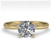 Image 1 : 1.01 ctw VS/SI Diamond Engagment Designer Ring 14k Yellow Gold - REF-224F8M