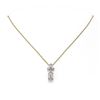 Image 2 : 1.4 ctw Emerald Cut Diamond Designer Necklace 18K Yellow Gold - REF-234N4F