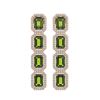 Image 1 : 12.41 ctw Tourmaline & Diamond Micro Pave Halo Earrings 10k Rose Gold - REF-198K2Y