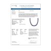 Image 4 : 71.85 ctw Sapphire & VS/SI Diamond Eternity Necklace 10k White Gold - REF-563N6F