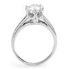 Image 2 : 1.0 ctw Certified VS/SI Diamond Ring 18k White Gold - REF-284W3H