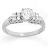 Image 1 : 1.0 ctw Certified VS/SI Diamond Ring 18k White Gold - REF-149G3W