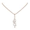 Image 1 : 2.76 ctw Diamond Necklace 18K Rose Gold - REF-477M3G
