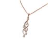Image 2 : 2.76 ctw Diamond Necklace 18K Rose Gold - REF-477M3G
