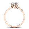 Image 3 : 1.05 ctw Certified VS/SI Diamond Art Deco Ring 14k Rose Gold - REF-295R6K