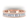 Image 1 : 1.50 ctw Baguette VS/SI Diamond Art Deco Eternity 14k Rose Gold - REF-161W8H