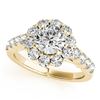 Image 2 : 4.01 ctw Certified VS/SI Diamond 2pc Wedding Set Halo 14k Yellow Gold - REF-613H6R