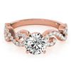 Image 1 : 0.9 ctw Certified VS/SI Diamond Ring 18k Rose Gold - REF-100K9Y