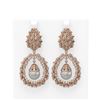 Image 1 : 3 ctw Diamond & Pearl Earrings 18K Rose Gold - REF-367N6F