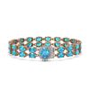 Image 1 : 29.22 ctw Swiss Topaz & Diamond Bracelet 14K Rose Gold - REF-218X2A