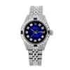 Image 2 : Rolex Men's Stainless Steel, QuickSet, Diam Dial & Diam/Sapphire Bezel - REF-521T4K