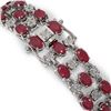 Image 3 : 25.85 ctw Ruby & Diamond Bracelet 10K White Gold - REF-272K8Y