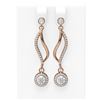 Image 1 : 1.86 ctw Diamond Earrings 18K Rose Gold - REF-240F2M