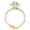Image 3 : 2.29 ctw Certified VS/SI Diamond 2pc Wedding Set Halo 14k Yellow Gold - REF-319R2K