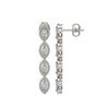 Image 2 : 4.52 ctw Marquise Cut Diamond Micro Pave Earrings 18K White Gold - REF-381W8H