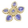 Image 3 : 11.26 ctw Tanzanite Diamond Ring 18K Yellow Gold - REF-525X5A
