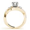 Image 2 : 1.76 ctw Certified VS/SI Diamond Bypass Ring 18k Yellow Gold - REF-326W9H