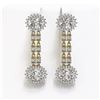 Image 1 : 7.47 ctw Rare Oval Diamond Earrings 18K Yellow Gold - REF-1286M8G