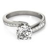 Image 1 : 1.15 ctw Certified VS/SI Diamond Bypass Ring 18k White Gold - REF-300Y2X