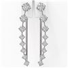 Image 2 : 1.8 ctw Diamond Designer Earrings 18K White Gold - REF-206R4K