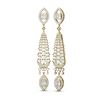 Image 2 : 6.5 ctw Diamond Earrings 18K Yellow Gold - REF-814A9N