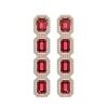 Image 1 : 12.41 ctw Tourmaline & Diamond Micro Pave Halo Earrings 10k Rose Gold - REF-436Y4X