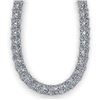 Image 2 : 40 ctw Princess Certified SI Diamond Necklace 18K Rose Gold - REF-6480M2G